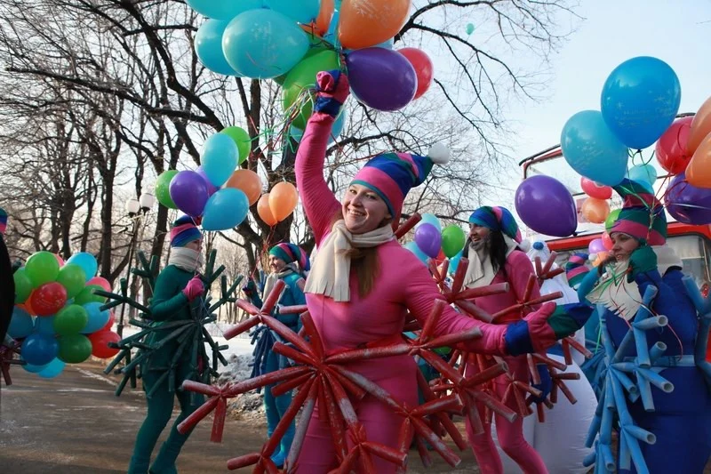 Meeting of the Grandfather of the Frost in Moscow, 24.12.12/ Встреча Деда Мороза в Москве, Парк Горькова,24.12.12