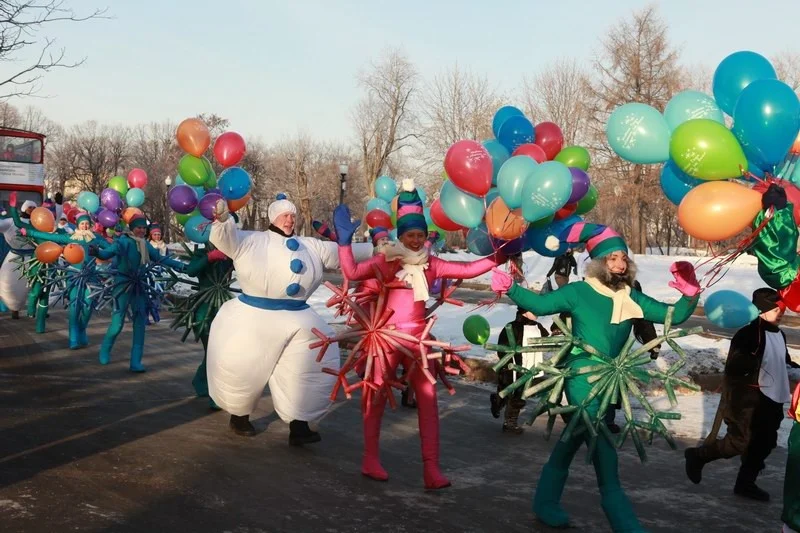 Meeting of the Grandfather of the Frost in Moscow, 24.12.12 / Встреча Деда Мороза в Москве, Парк Горькова,24.12.12