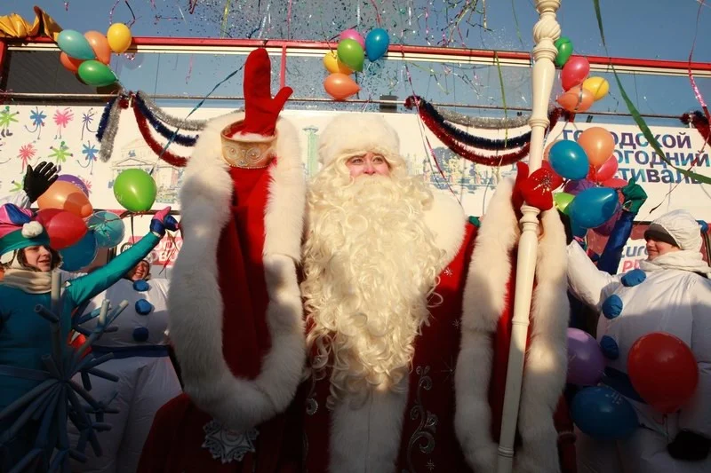 Meeting of the Grandfather of the Frost in Moscow, 24.12.12 / Встреча Деда Мороза в Москве, Парк Горькова,24.12.12