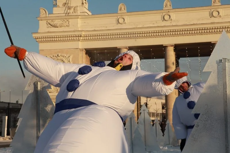 Meeting of the Grandfather of the Frost in Moscow, 24.12.12