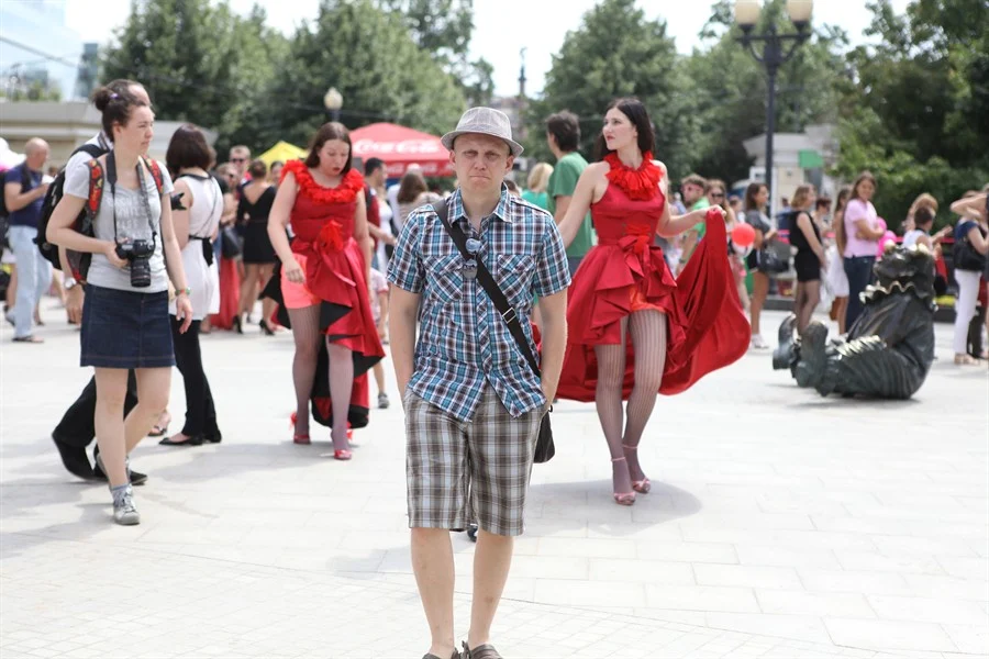 "Run on heels" Moscow, Russia, 2012